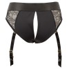 Черный женский страпон Strap-on Set: трусики и насадка