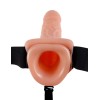 Фаллопротез телесного цвета Hollow Strap-On - 29 см.
