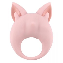 Нежно-розовое перезаряжаемое эрекционное кольцо Kitten Kiki