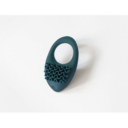 Зеленое перезаряжаемое эрекционное виброкольцо Stellar