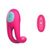 Розовое виброкольцо с пультом ДУ