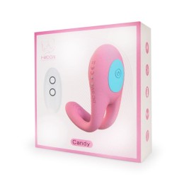 Розовое виброкольцо с пультом ДУ