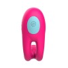 Розовое виброкольцо с пультом ДУ
