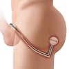 Кольцо на пенис с анальным стимулятором Stainless Steel Anal Hook & Cock Ring
