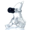 Прозрачное эрекционное виброкольцо с дельфином