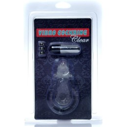 Прозрачное эрекционное виброкольцо с дельфином