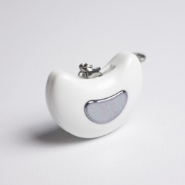 Белое эрекционное виброкольцо с пультом ДУ