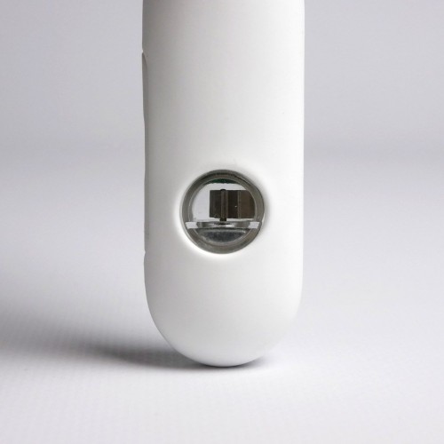 Белое эрекционное виброкольцо с пультом ДУ