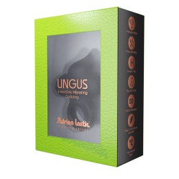 Черное эрекционное кольцо Lingus с вибрацией