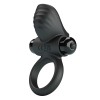 Черное эрекционное кольцо с вибрацией Adrien