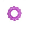 Лиловое эрекционное кольцо с 2 рядами стимулирующих шариков