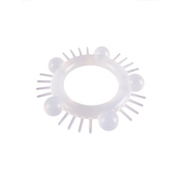 Эластичное эрекционное кольцо с шишечками и шипами