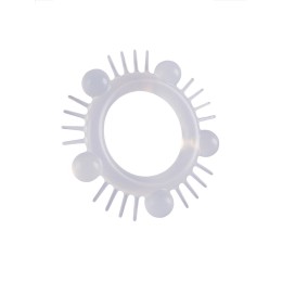 Эластичное эрекционное кольцо с шишечками и шипами