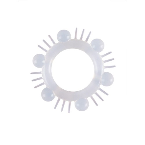 Эластичное эрекционное кольцо с шипиками и шариками