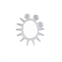 Эластичное эрекционное кольцо с шариками и лучами