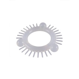 Эластичное эрекционное кольцо с 3 шариками и шипами