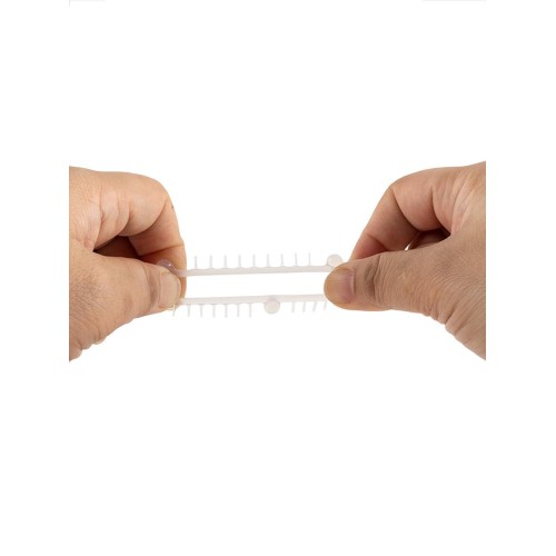 Эластичное эрекционное кольцо с 3 шариками и шипами