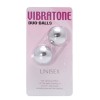 Серебристые шарики VIBRATONE DUO BALLS SILVER BLISTERCARD
