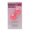 Розовые вагинальные шарики Vibratone DUO-BALLS