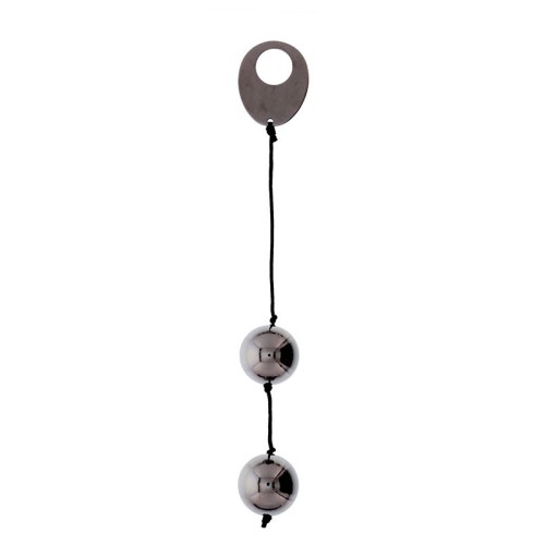 Хромированные вагинальные шарики с петелькой для извлечения