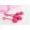 Набор розовых вагинальных шариков Nova Ball со смещенным центром тяжести