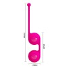 Ярко-розовые вагинальные шарики Kegel Tighten Up III