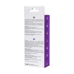 Фиолетовый силиконовый вагинальный шарик A-Toys с ушками