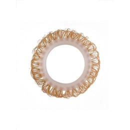 Эрекционное кольцо с бежевыми «ресничками»