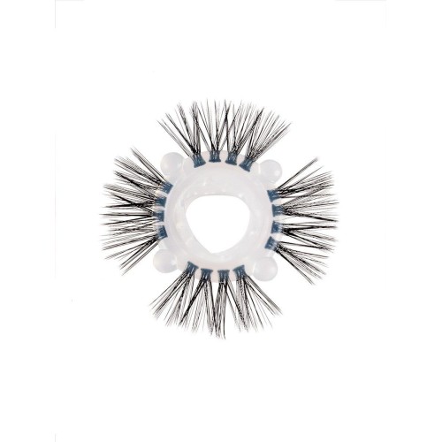 Эластичное эрекционное кольцо с черными «ресничками»