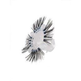 Эластичное эрекционное кольцо с черными «ресничками»