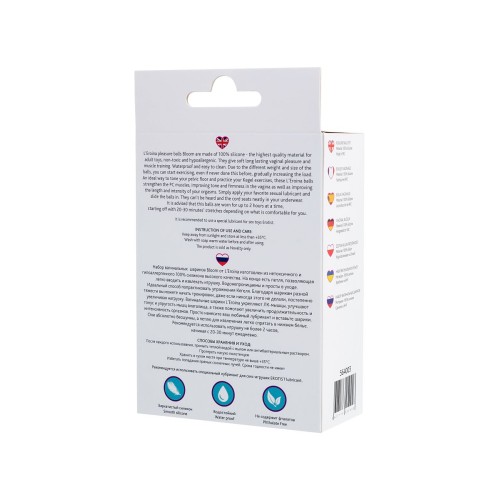 Набор из 3 вагинальных шариков BLOOM разного цвета