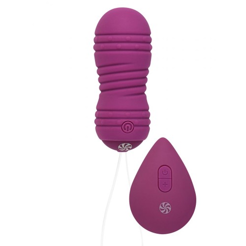 Фиолетовые вагинальные виброшарики с пультом ДУ Ray - 8,3 см.