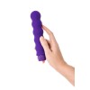 Фиолетовый фигурный вибратор - 17 см.