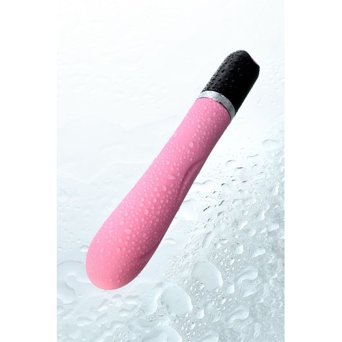 Розовый вибратор POLLY с 7 режимами вибрации - 18,3 см.