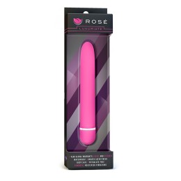 Розовый классический вибратор Luxuriate - 17,8 см.