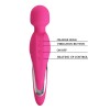 Розовый вибромассажер Michael с функцией нагрева