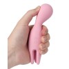 Розовый универсальный вибратор Nymph с подвижными  щупальцами 