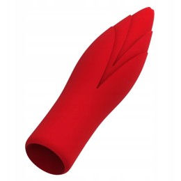 Красный клиторальный стимулятор Sirona - 10 см.