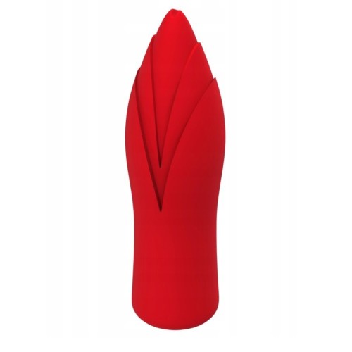 Красный клиторальный стимулятор Sirona - 10 см.