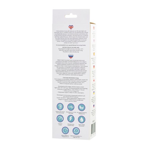 Фиолетовый вибростимулятор COSMY - 18,3 см.