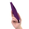 Фиолетовый клиторальный вибростимулятор FLO - 18,5 см.