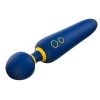 Синий вибромассажер с круглой головкой Romp Flip - 23 см.