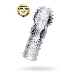 Прозрачная рельефная насадка на палец Hicks - 8,5 см.