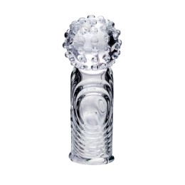 Прозрачная рельефная насадка на палец Ricol - 8 см.