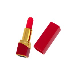 Красный вибратор-помада Pansies - 9 см.