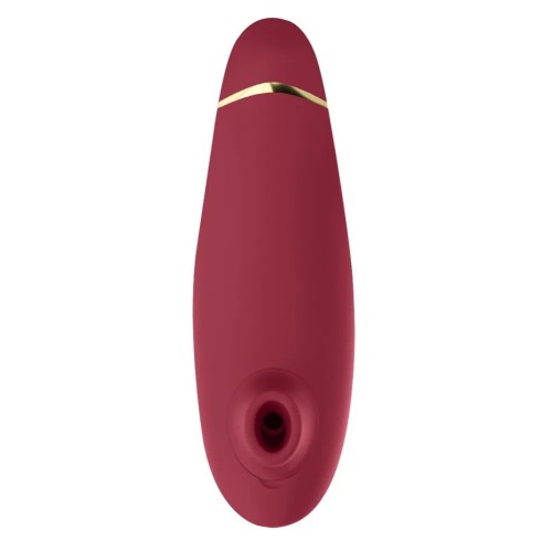 Бордовый клиторальный стимулятор Womanizer Premium 2