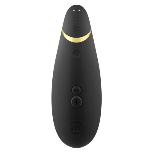 Черный клиторальный стимулятор Womanizer Premium 2