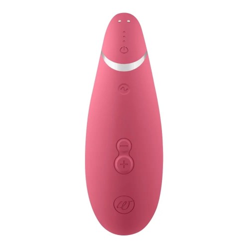 Розовый клиторальный стимулятор Womanizer Premium 2