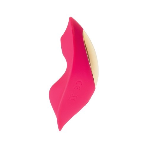 Розовый вкладыш в трусики с вакуум-волновой стимуляцией JOS Pimpit