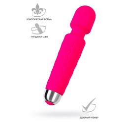 Розовый жезловый вибратор Peony - 20,5 см.